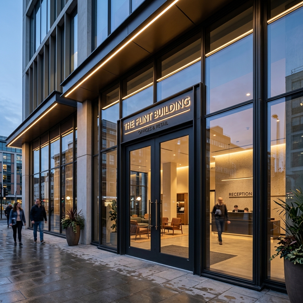 Commercial storefront glass entryway by J&J